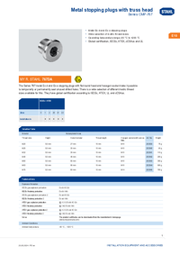 Thumbnail of document Ex product overview metal stopping plugs with truss head cmp 767 en gb rstahl 20130